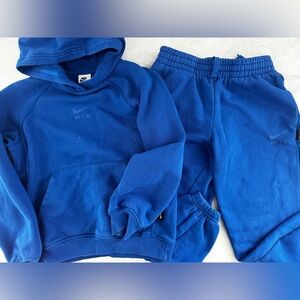 Nike Kids Blue Sweatpants & Hoodie Set